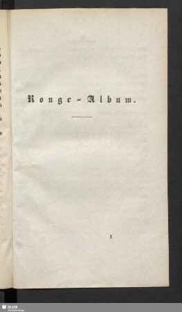 Ronge-Album