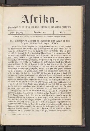 Heft 12. Dezember 1901