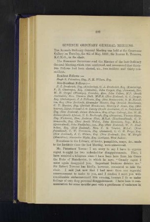 Seventh Ordinary General Meeting: Postal Communication with the East; India in Six, and Australia in Sixteen Days. By William Campbell, Esq. (late M.L.C. Victoria)