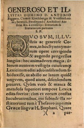 Dictionarivm Latinograecum, siue Synonymorum copia. 2