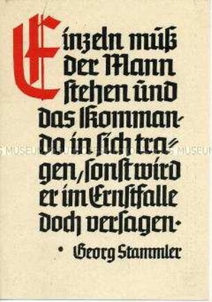 Postkarte mit Spruch