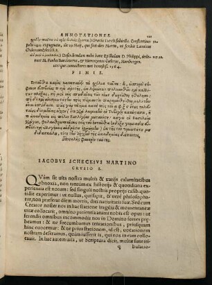 121-123, Iacobus Scheckius Martino Crusio S.