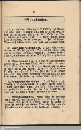 I. Pfannkuchen