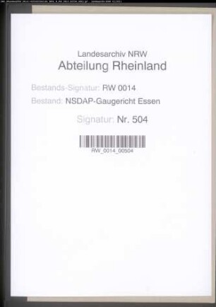 Zurückweisung der Beschwerde des Parteianwärters Wilhelm KEIENBURG, geb. 24.3.1894, Buchhalter in Mülheim an der Ruhr, gegen die Nichtaufnahme in die NSDAP wegen Nichtmitgliedschaft in den der NSDAP angeschlossenen Verbänden