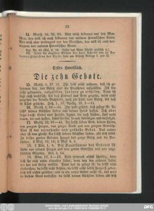 Erstes Hauptstück. Die zehn Gebote.