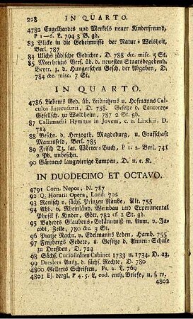 In Duodecimo Et Octavo.