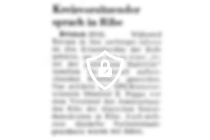 Kreisvorsitzender sprach in Ribe