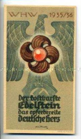 WHW-Abzeichen, Monatstürplakette, Haussammlung vom November 1935