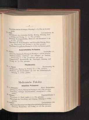 Medicinische Fakultät.