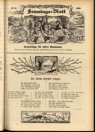 Ausgabe vom Sonntag, den 11. April 1909.