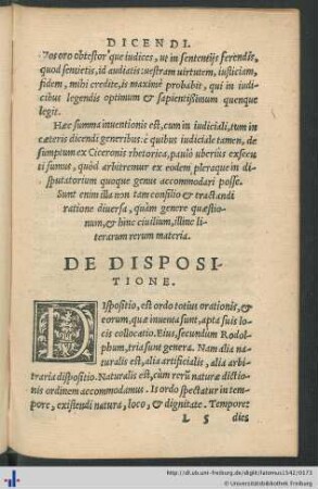 De Dispositione