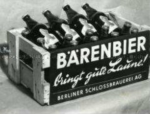 Bierkasten "Bärenbier" der Berliner Schlossbrauerei AG