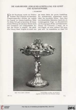 Die Karlsruher Jubiläums-Ausstellung für Kunst und Kunstgewerbe
