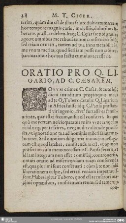 Oratio Pro Q. Ligario, Ad C. Caesarem