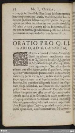 Oratio Pro Q. Ligario, Ad C. Caesarem