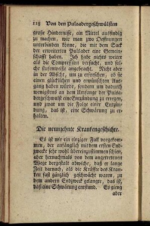 Die neunzehnte Krankengeschichte - Die zwanzigste Krankengeschichte.