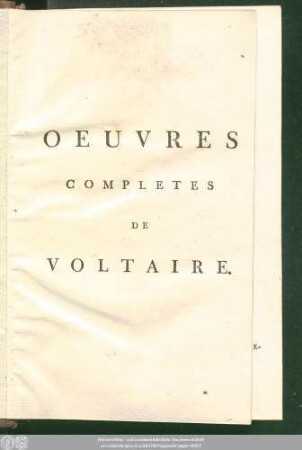 T. 33 = T. 2: Oeuvres Completes De Voltaire