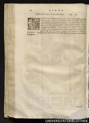 Delle sale corinthie Cap. IX