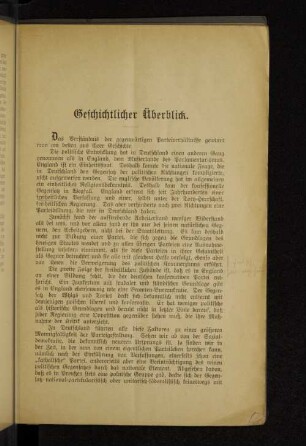 Geschichtlicher Überblick.