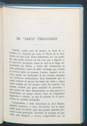 Un "santo" embaucador