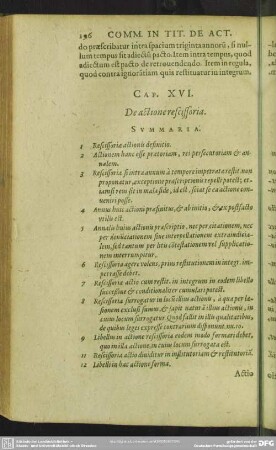 Cap. XVI. De actione rescissoria