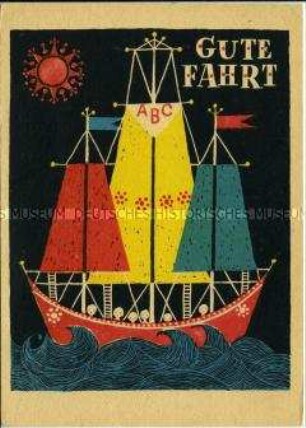 Postkarte der ABC-Zeitung