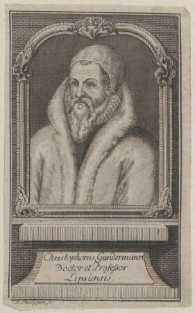 Bildnis des Christophorus Gundermann