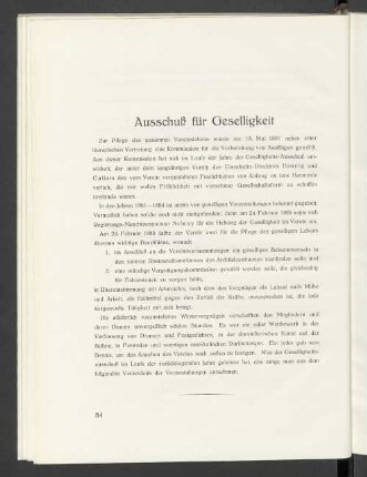 Ausschuss für Geselligkeit