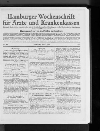 Wissenschaftlicher Abend im Institut für Schiffs- und Tropenkrankheiten