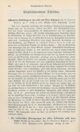 86-110 Empfehlenswerthe Schriften