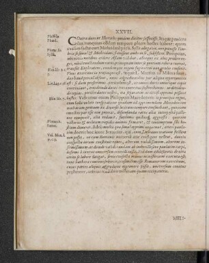 XXVII. Melius si singula.