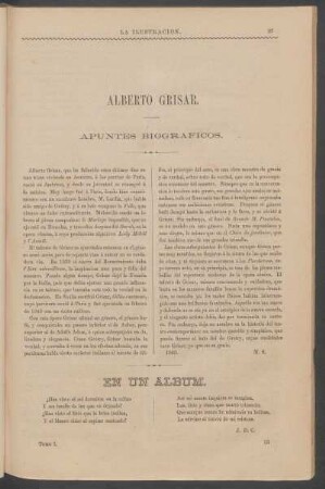 Alberto Grisar. : Apuntes biográficos.