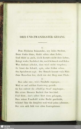 Drei Und Zwanzigster Gesang