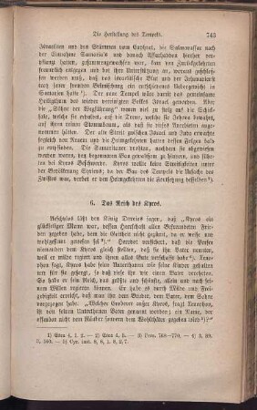 6. Das Reich des Kyros.