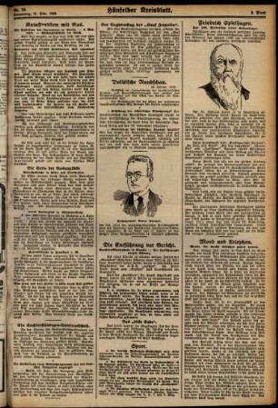 Zweite Ausgabe vom Samstag, den 23. Februar 1929.