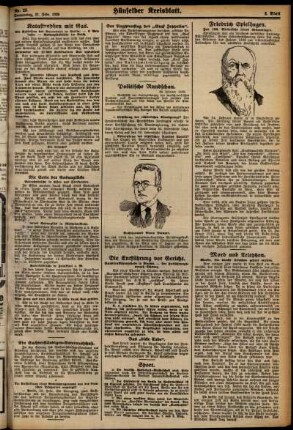 Zweite Ausgabe vom Samstag, den 23. Februar 1929.