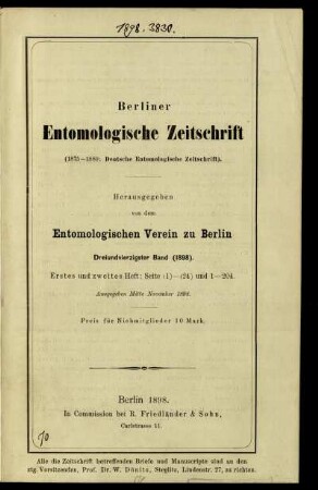 Erstes und zweites Heft