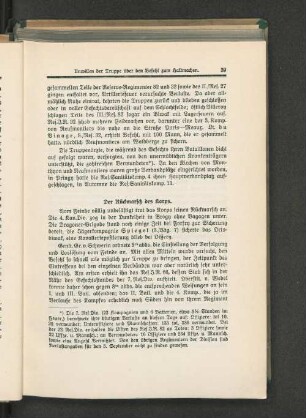 Der Rückmarsch des Korps.