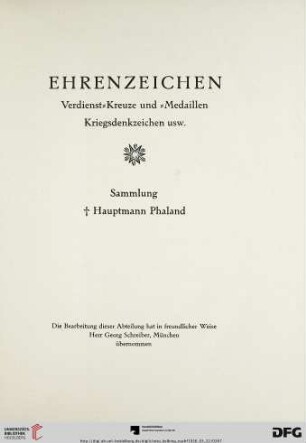 Ehrenzeichen (Nr. 3301-3764)