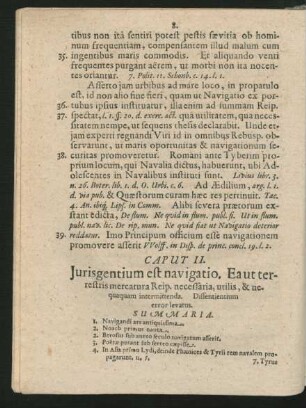 Caput II. Iurisgentium est navigatio.