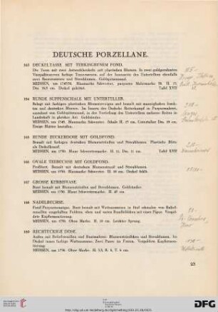 Deutsche Porzellane (Nr. 163-228)