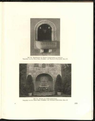 Abb. 151. Brunnen am Schloss Sigmaringen. Ausgeführt von der Firma Ulmer, Kunststein- und Betonwerk (Otto Leube), Ulm a. D.