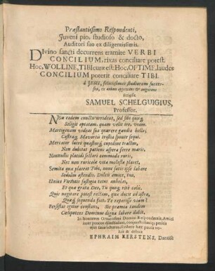 Exercitationis Theologicae, Pars Prima