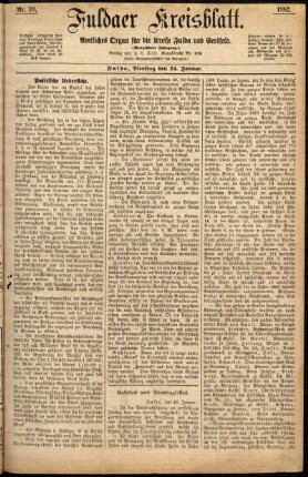 Ausgabe vom Dienstag, den 24. Januar 1882.