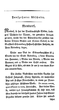 Funfzehnter Abschnitt. Nendorf.