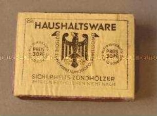 Streichholzschachtel "HAUSHALTSWARE"