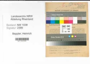 Entnazifizierung Heinrich Beppler , geb. 12.04.1914 (Polizist)