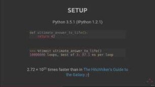 Writing faster Python