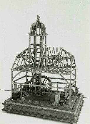 Modell des Kanonenbohrwerks Dresden-Löbtau, Zustand um 1830 : Dresden, Kanonenbohrwerk, Modell