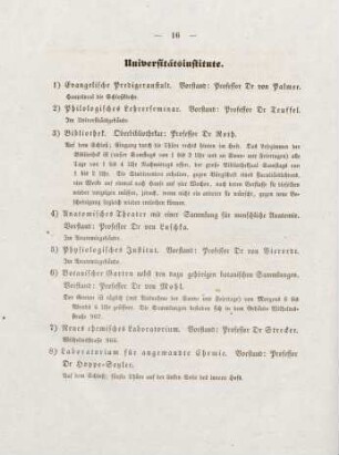 16-18, Universitätsinstitute